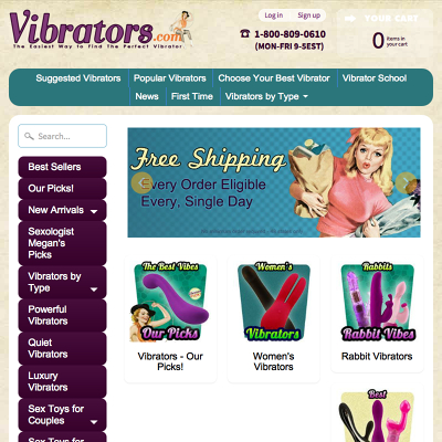 Directory Of Top Vibrator Sex Toy Sites | Ezhookups.com